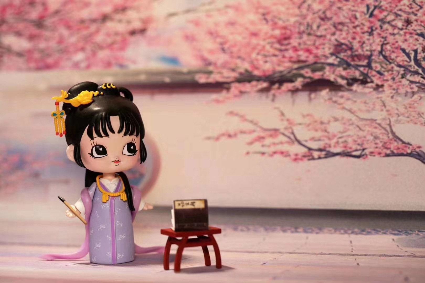 正版红楼梦十二金钗国潮盲盒中国风惊喜手办娃娃摆件礼物玩具