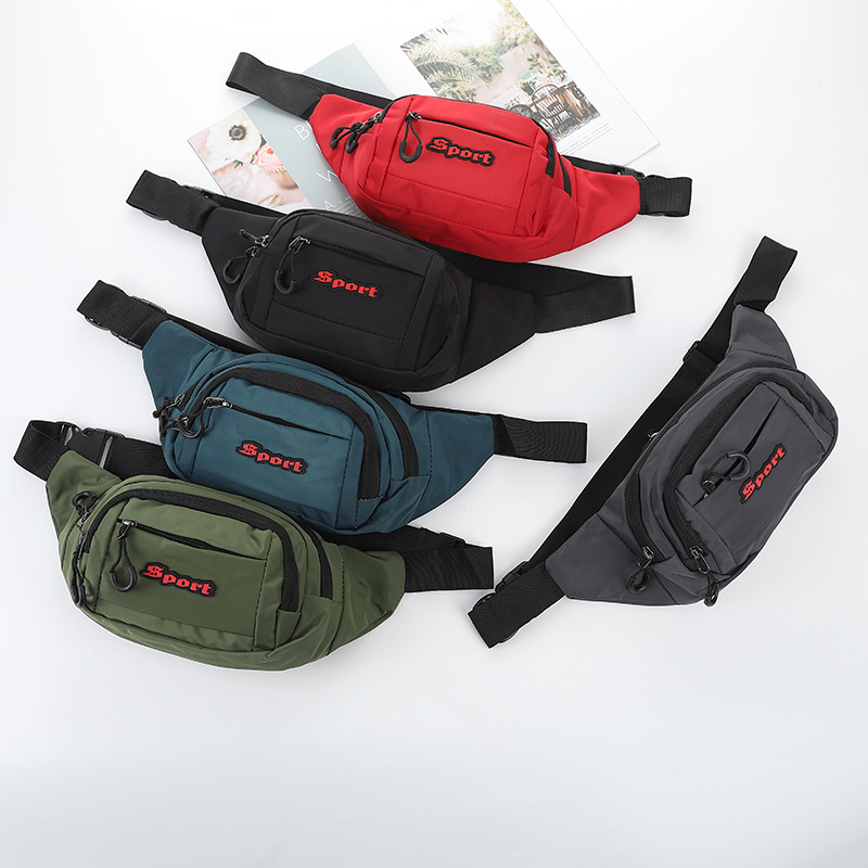 Cross-Border Hot Selling Men's Shoulder Messenger Bag Fashion Outdoor Sports Chest Bag Multi-Functional Portable Leisure Waist Bag Customization