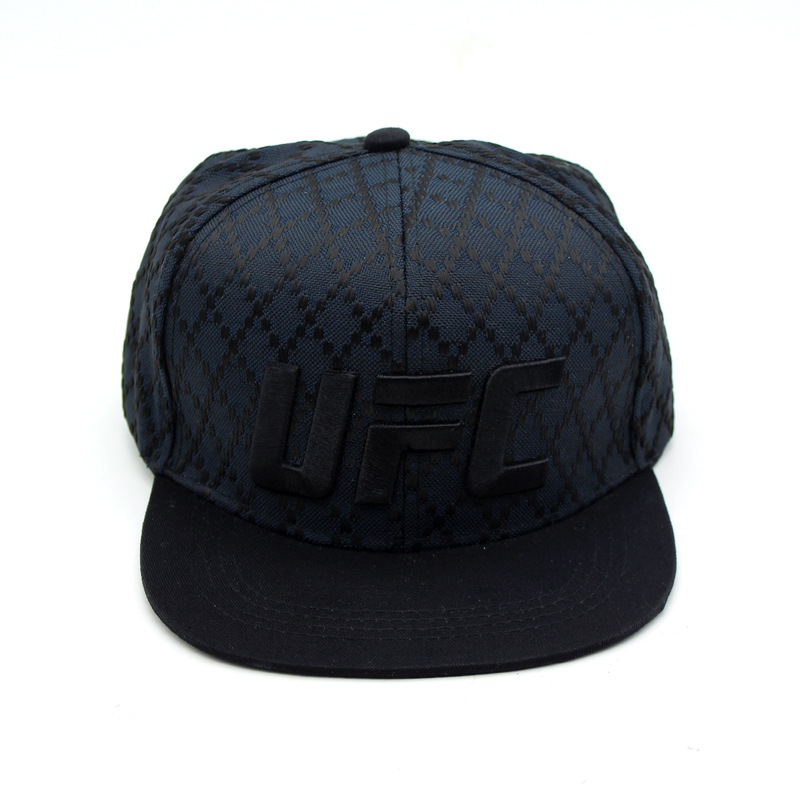 Cross-Border Hot Hat American Ufc Embroidery Hip Hop Hat Men and Women Outdoor Casual Sun-Proof Flat Brim Baseball Cap Wholesale