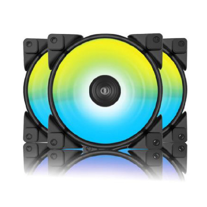 超频三皓月halo机箱风扇12cm静音frgb主板同步aura风散热风扇