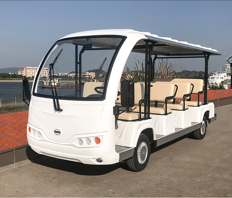 电动观光车11座电动游览车景区公园接待旅游车四轮电瓶游览车厂家