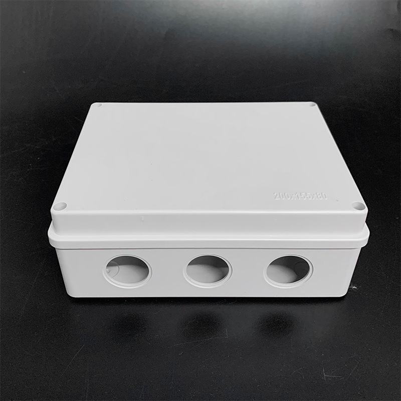 abs塑料多孔接线盒弱电工程防雨盒ip65等级强电集线箱200*155*80