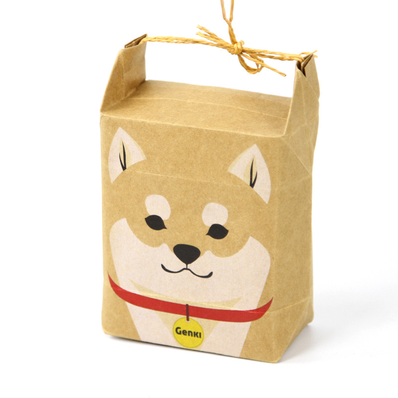 牛皮纸袋狗粮袋猫砂袋猫粮袋黄色手提袋猫狗宠物食品袋定制logo