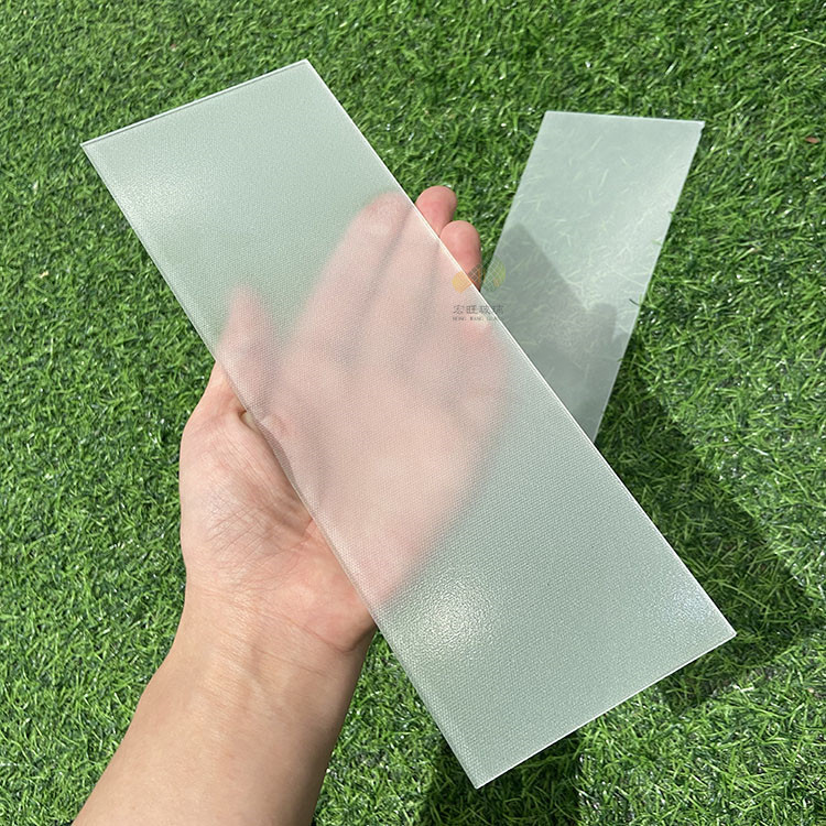 大长条磨砂玻璃 朦胧雾感磨砂效果超白钢化玻璃 磨砂玻璃厂