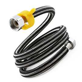 不锈钢马桶编织软管冷热高压防爆进水软管软连接热水器上水管4分