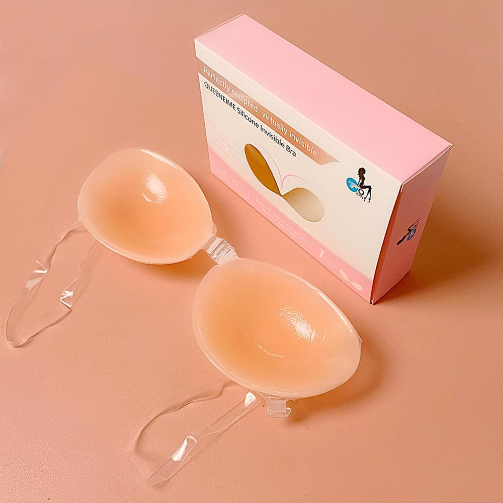 新款硅胶文胸隐形聚拢乳贴加厚提拉性感bra胸贴女胸罩厂家批发