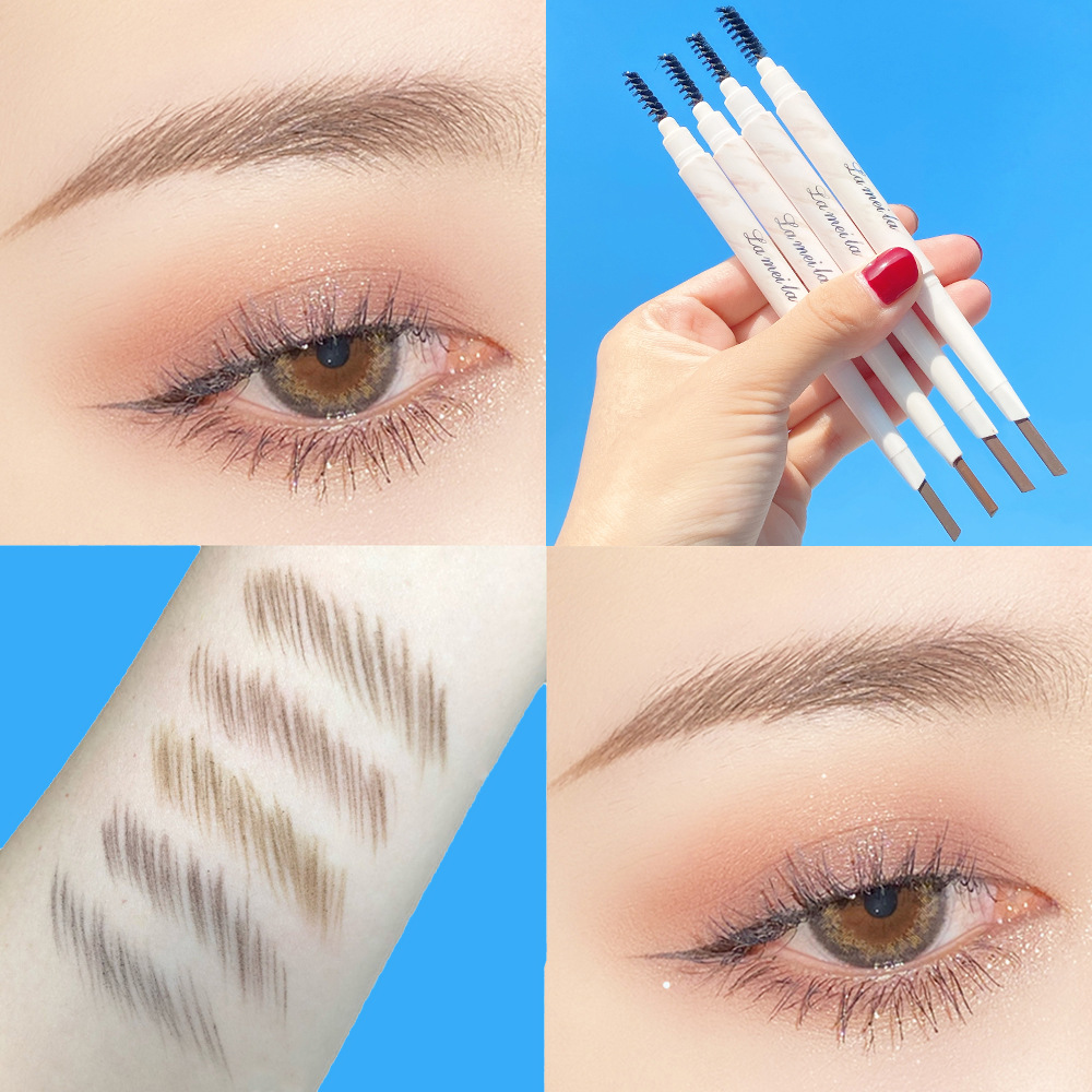四叉眉笔防水野生水眉笔根根分明不易掉色爪子四分叉液体眉笔跨境