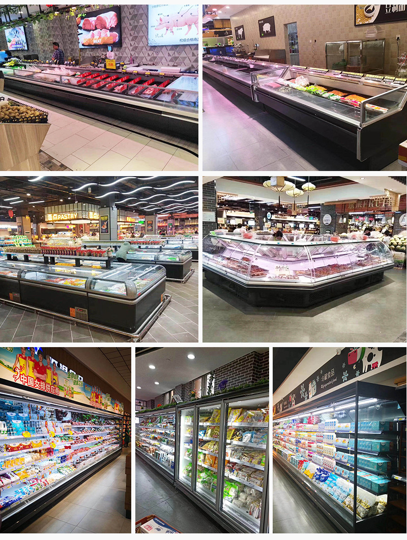 商用超市保鲜柜 冷鲜肉展示柜熟食牛羊肉冰柜 直冷生鲜冷藏柜