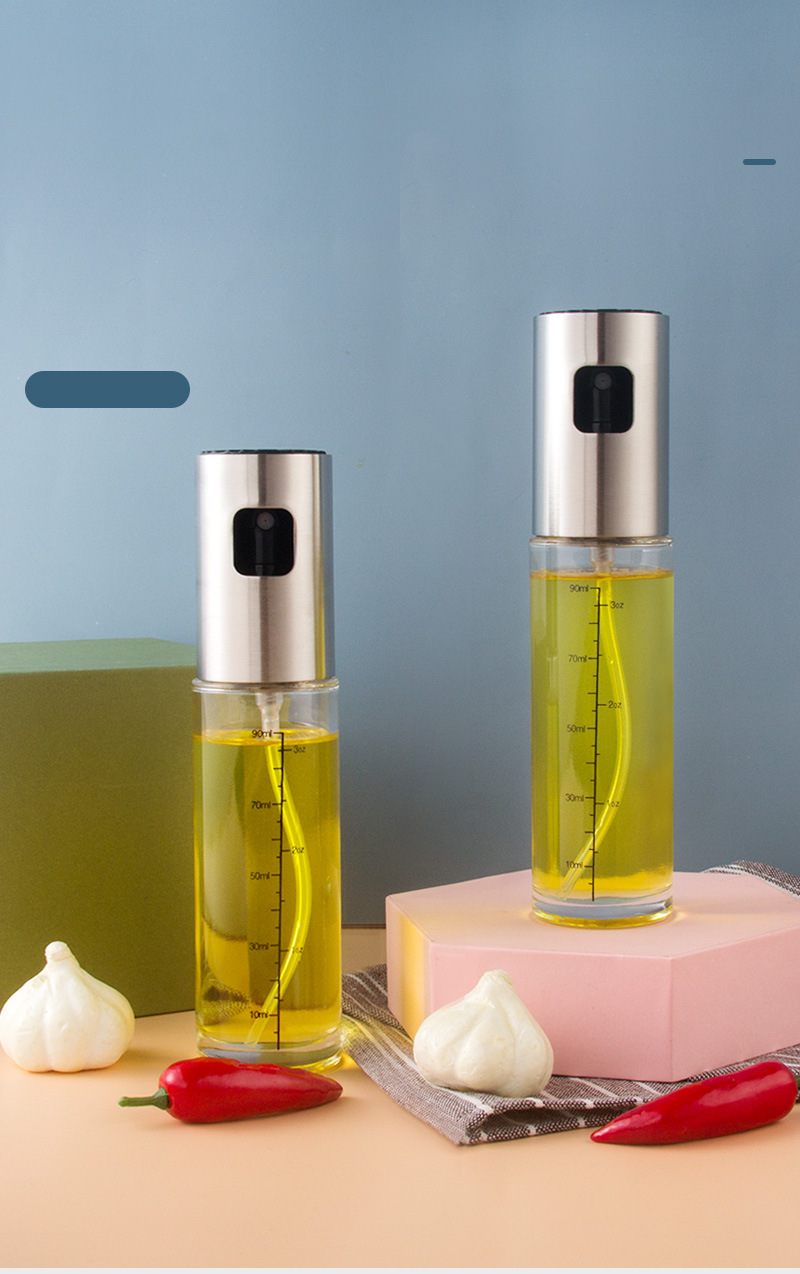 304不锈钢喷油瓶气压式烧烤健身厨房食用油喷雾橄榄油喷雾控油壶