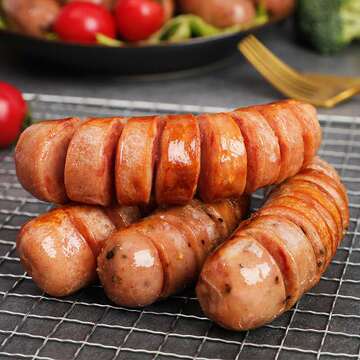 免邮地道肠肉火山石烤肠烧烤肠热狗烧烤香肠超市路边冷冻火腿肠代