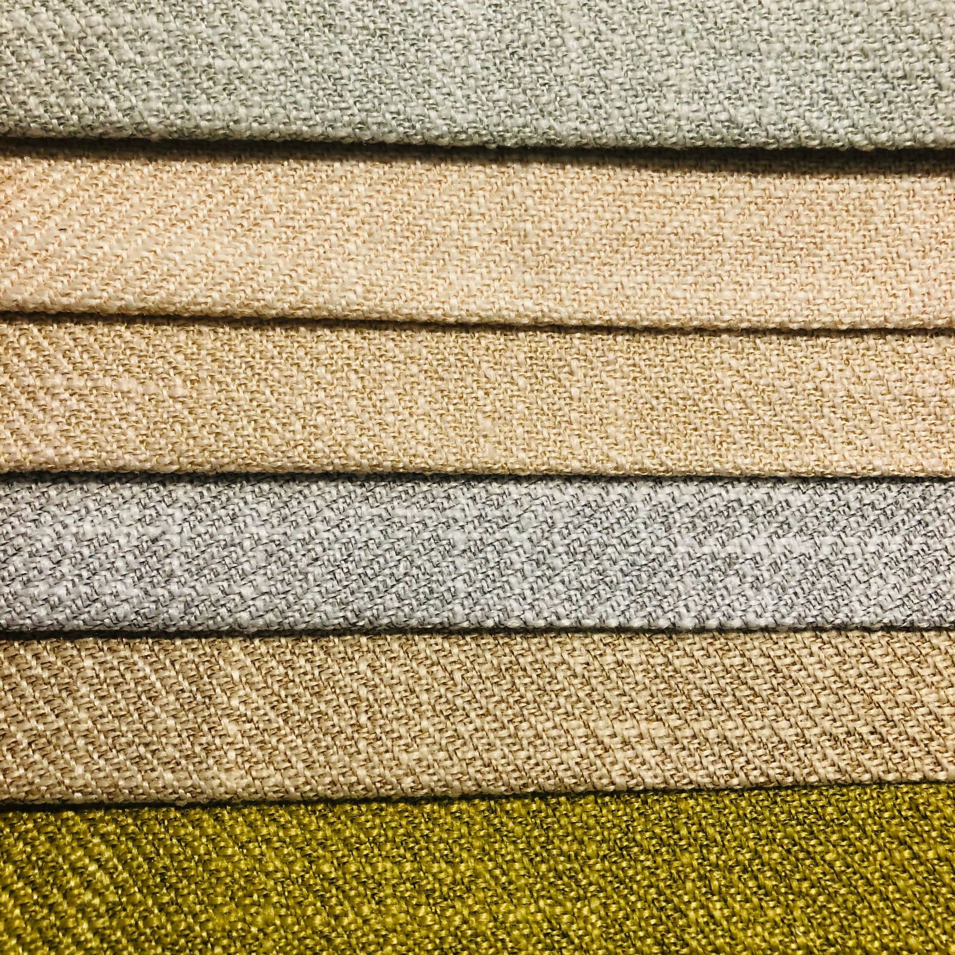 粗亚麻布沙发布料 棉麻布料坐垫抱枕炭包手袋亚麻面料 仿棉麻面料-阿