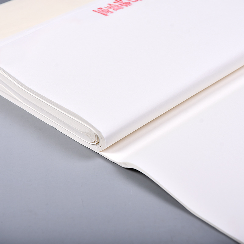 厂家批发仿古毛边4寸3开a级宣纸 半生半熟批发书法专用作品纸国画