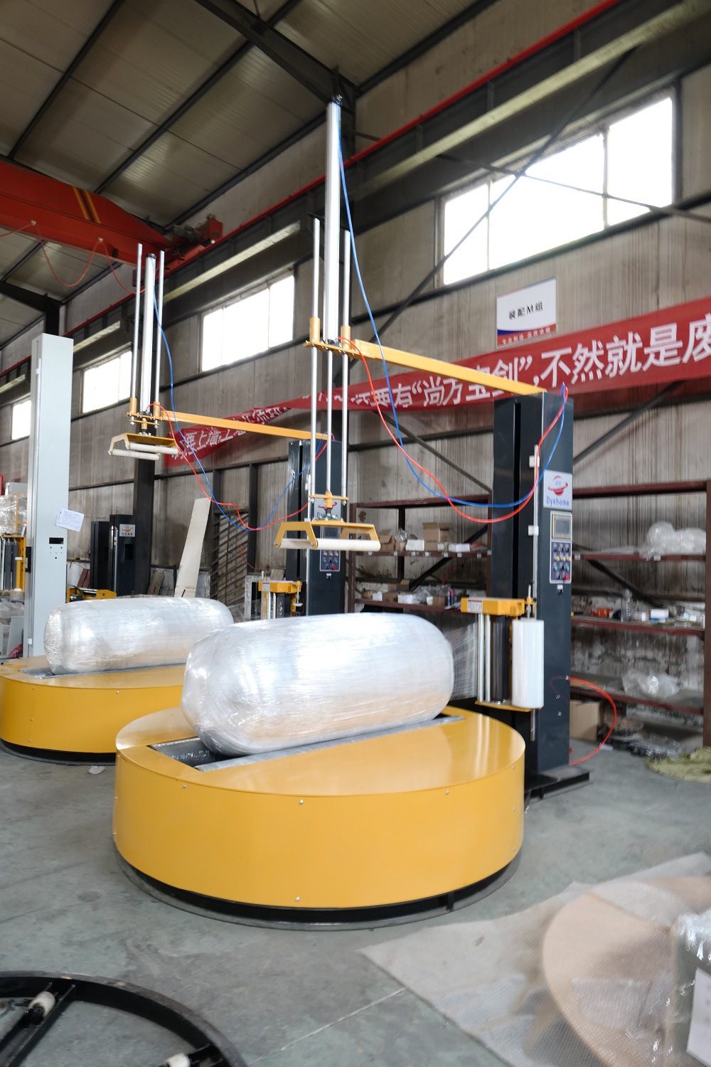 大宏 压顶型圆筒缠绕机 各种型号 圆筒薄膜缠绕机 圆筒纸缠绕机