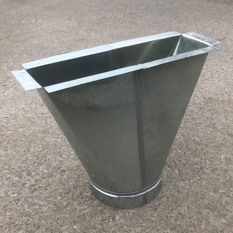 天方地圆通风管道天圆地方接头加工镀锌螺旋风管排风管方接圆