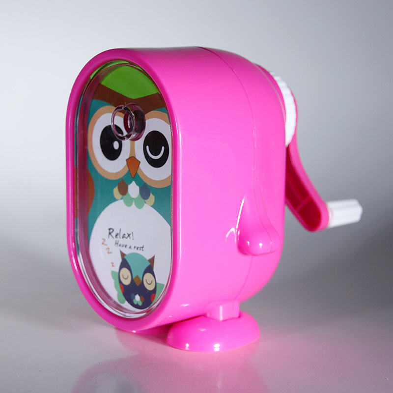 Cartoon Pencil Sharpener Stationery Student Pencil Shapper Factory Wholesale Stationery Children Hand Pencil Sharpener