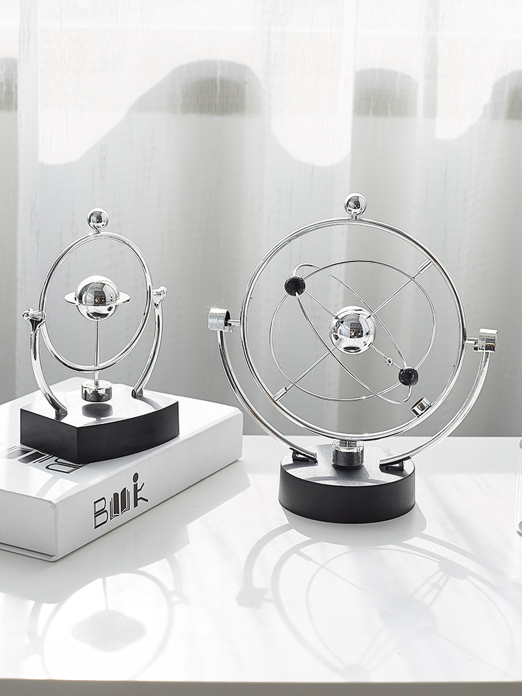 欧式客厅电视柜工艺品力学牛顿摆球小摆件办公室桌面创意装饰品