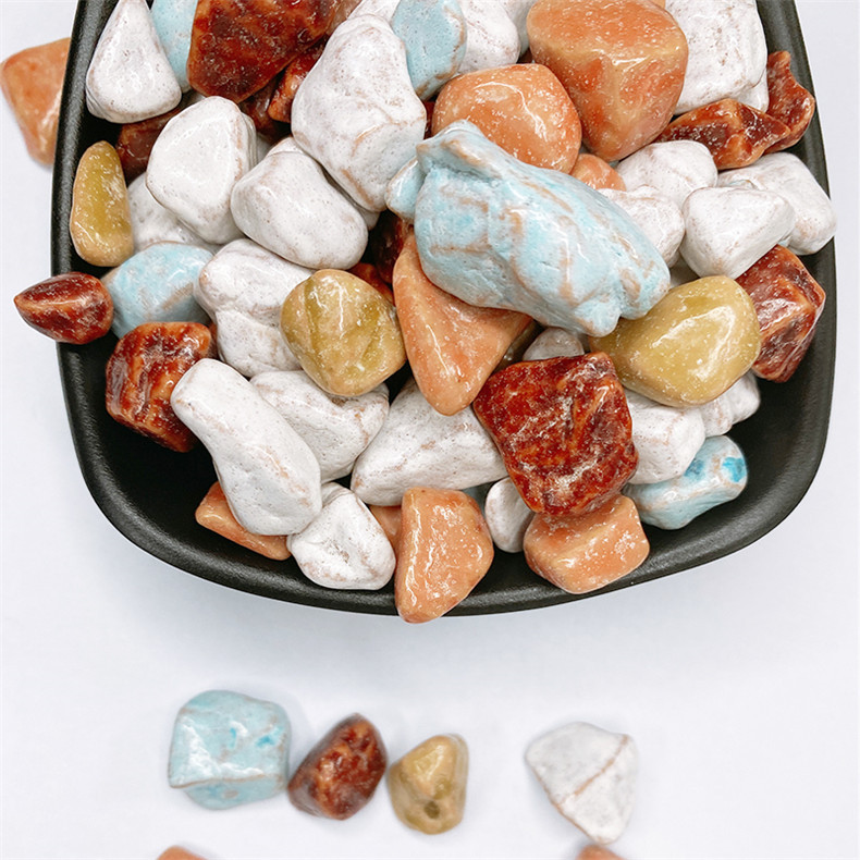 巧克力味石头糖石头酸奶味奶糖2斤儿童休闲零食石头软糖厂家批发