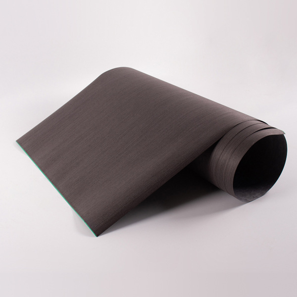 60cm宽幅大张黑色乌木科技木皮手工装修木饰面门柜板贴皮材料