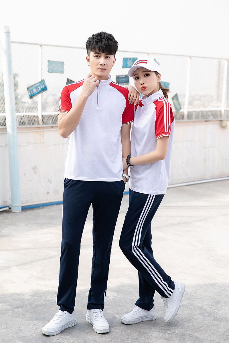 夏季高中校服套装2020中学生运动会夏装初中生夏天短袖男女班