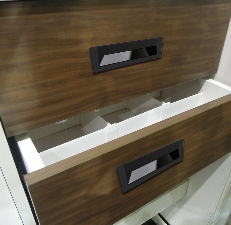 抽屉隐形暗扣家具拉手平拉手抽屉配件衣柜暗装拉手内嵌拉手简约