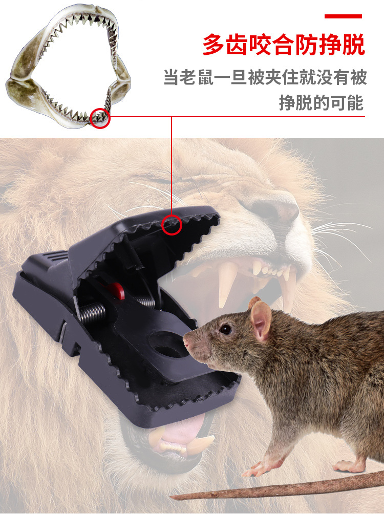 老鼠夹塑料家用捕鼠器灭鼠夹摆地摊神器扑鼠笼捉抓补老鼠夹子厂家