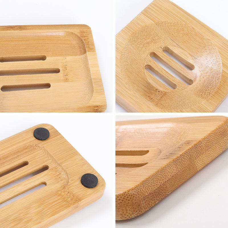 Wooden Soap Dish Bamboo Wooden Soap Holder Soap Holder Bamboo Draining Sanitary Bamboo Box