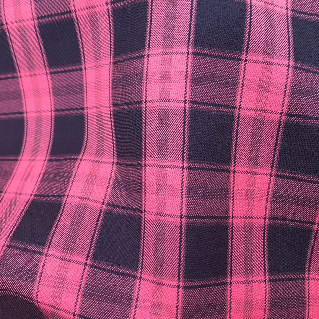 现货jk制服百褶裙料格子布新款女装面料裤料西装格子布色织格子布