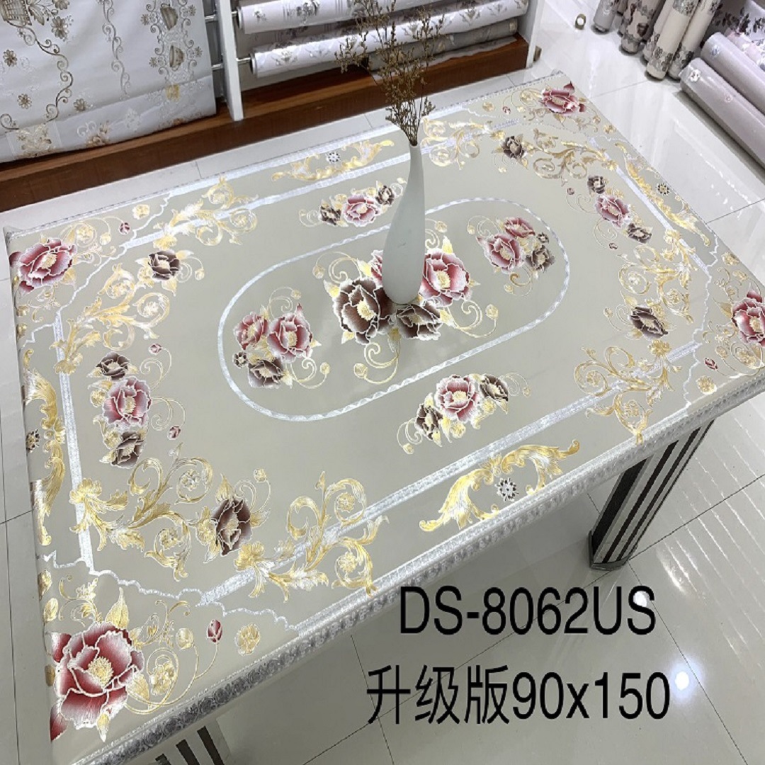 欧式烫金桌布 摆地摊跑江湖pvc防水防油桌布 防烫餐桌布