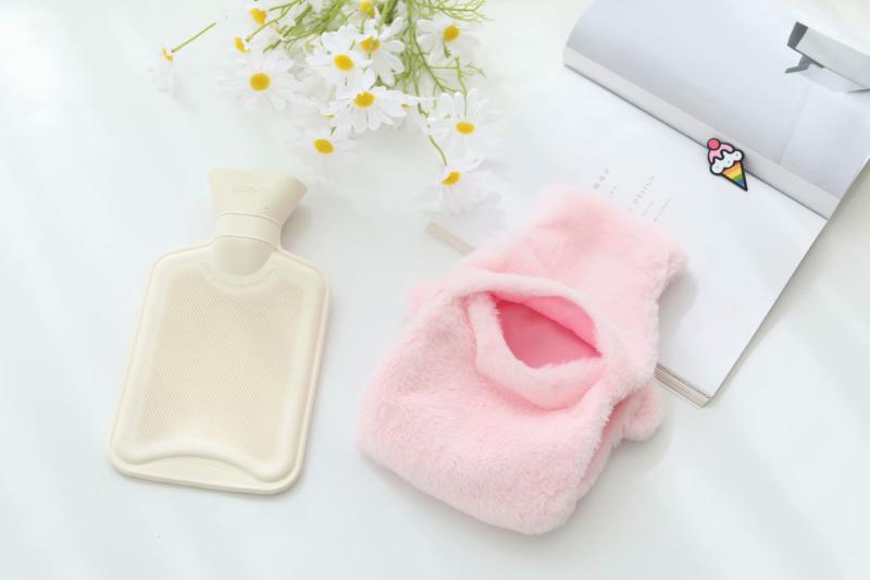 Cartoon Cute Girl Heart Autumn and Winter Warm Japanese Plush Water Injection Rubber Hand Warmer Hand-Tucking Hot Water Bag for Students