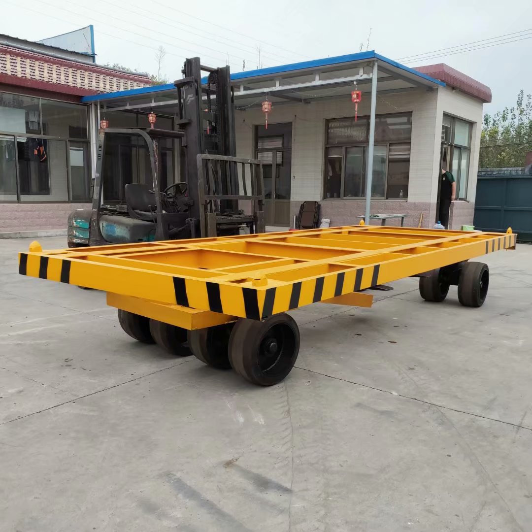 30吨集装箱框架拖车 6100*2450*850 4万骨架重型物流工矿平板车