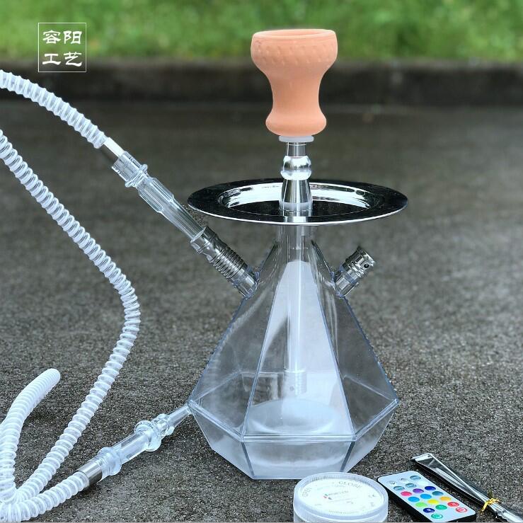 塑料水烟壶跨境货源水烟厂家亚克力水烟壶成品套装hookah shisha