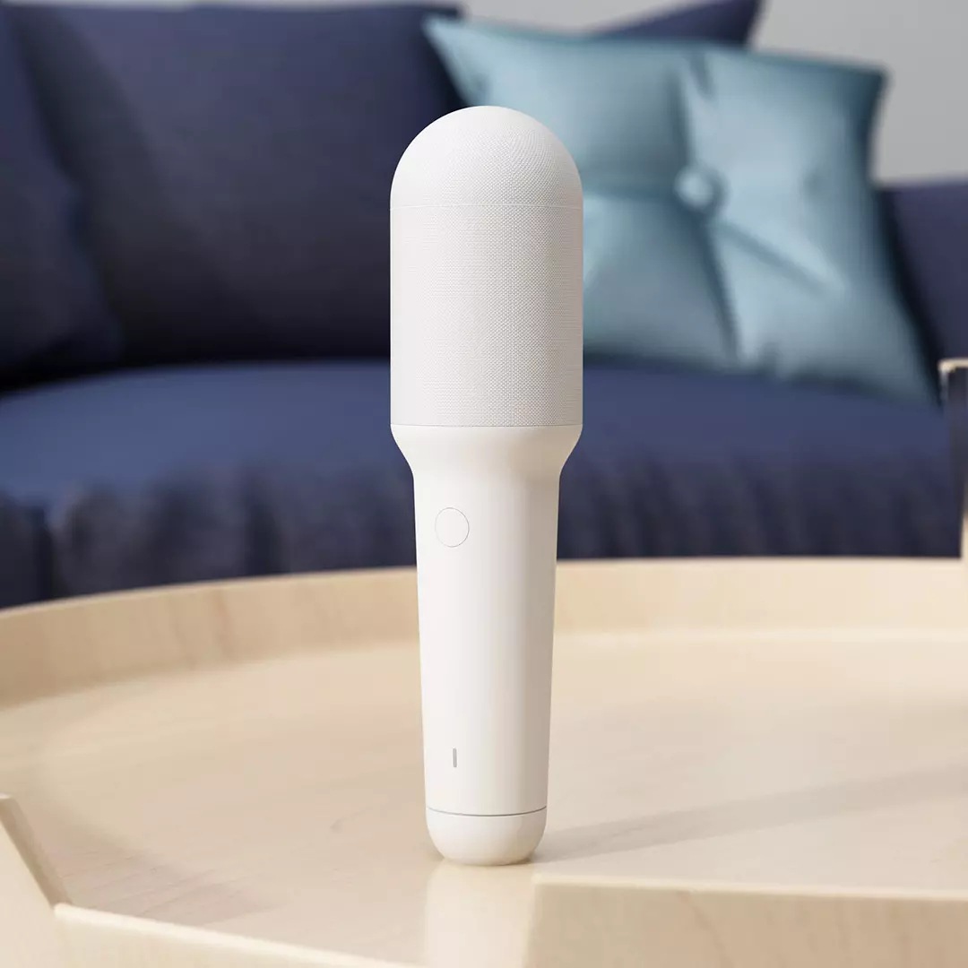 小米悦米ymi一体式k歌麦克风家用休闲ktv无线语音操控唱歌用具