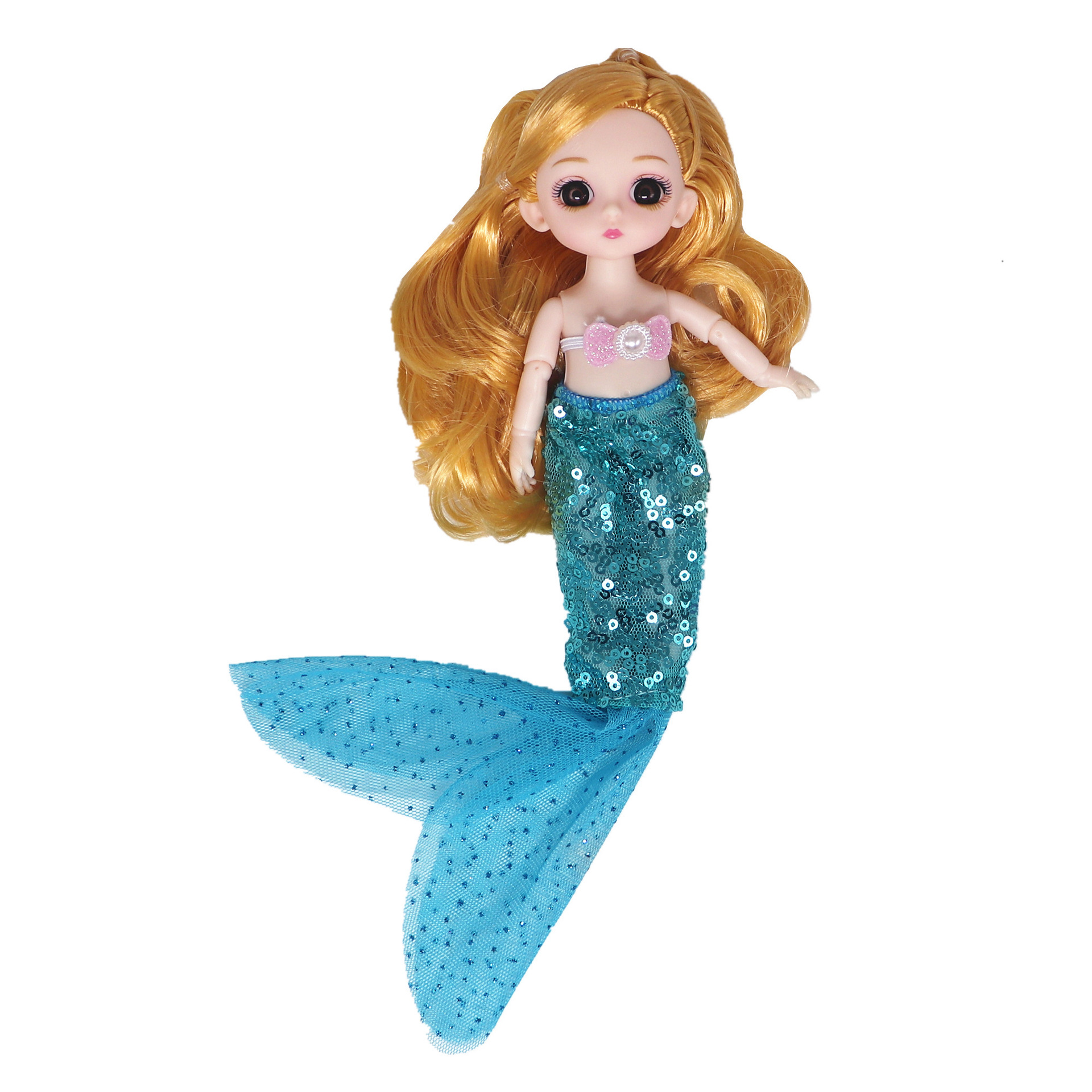 6寸富华达比娃娃美鱼人公主时尚换装衣服鱼尾裙17厘米衣服