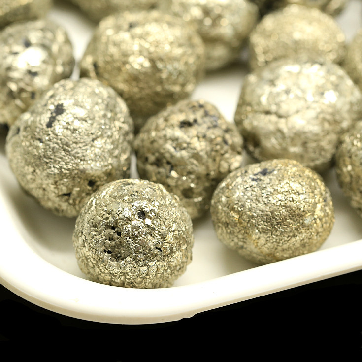 天然黄铁矿铁胆石结核石圆球小球矿石地质教学标本收藏石