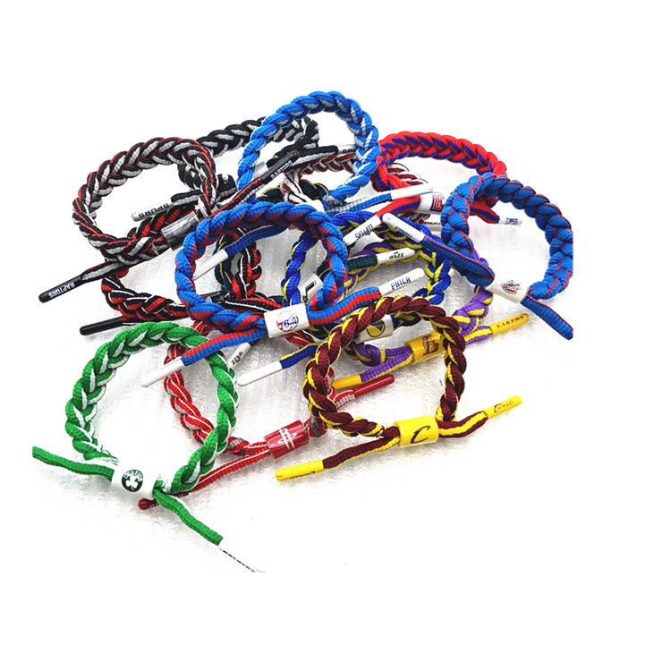 nba球队俱乐部电竞小狮子鞋带编织手链篮球明星款系列,现货批发