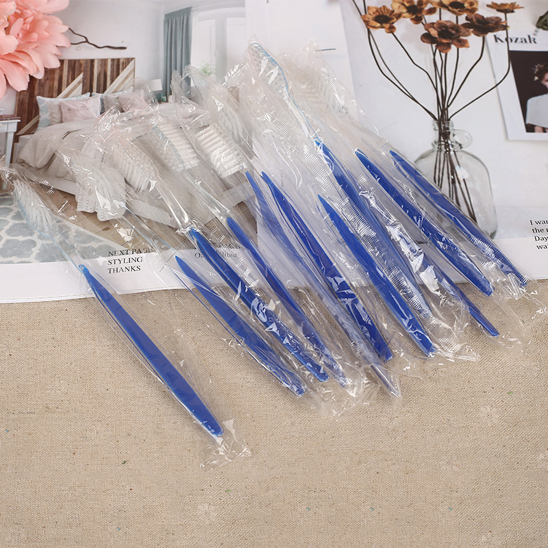 Disposable Toothbrush Hotel Hotel Bathing Place Disposable Toiletries Soft-Bristle Toothbrush Tooth-Cleaners [200 Pcs/Bag]]