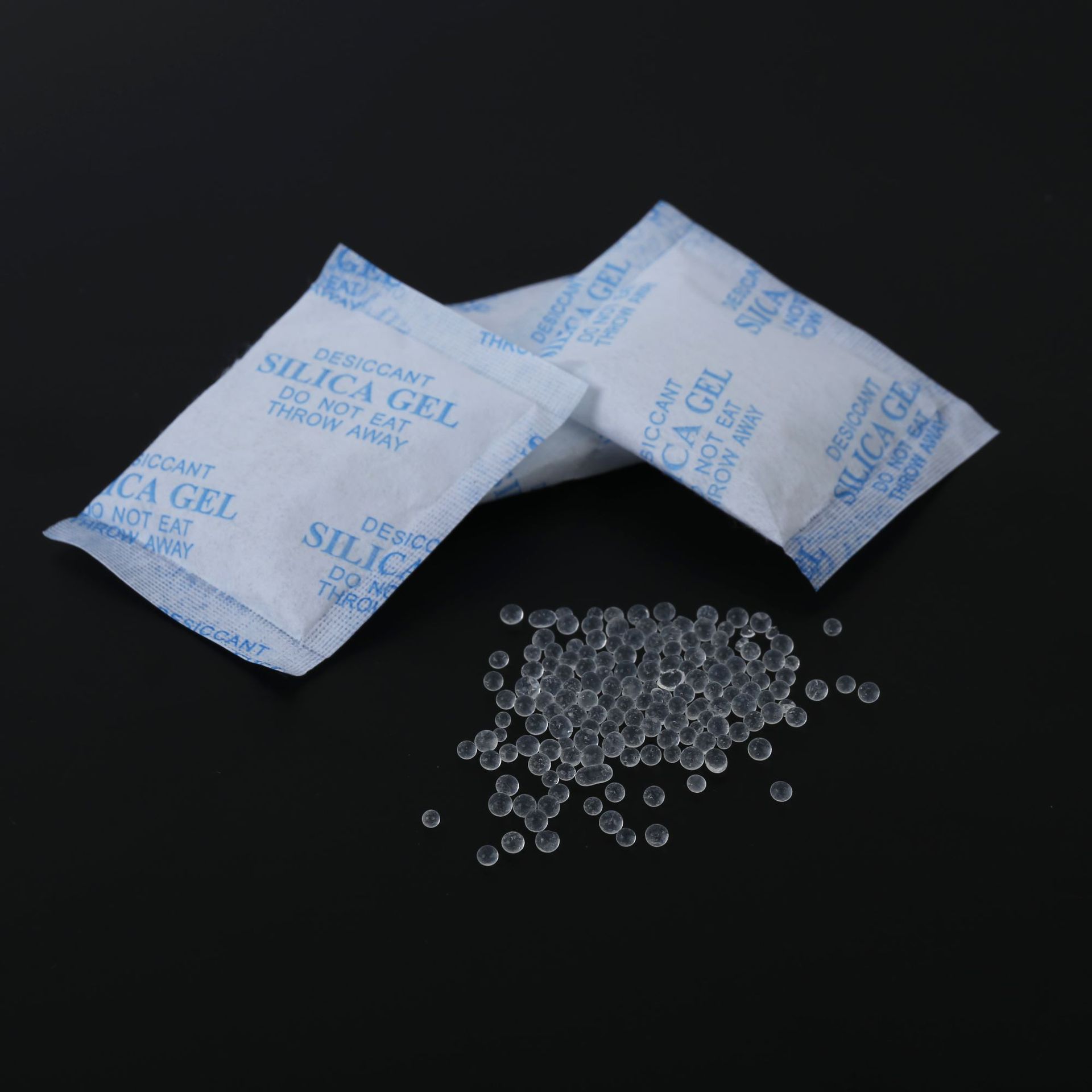 批发定制干燥剂食品防潮硅胶食品服装小包装无色透明硅胶干燥剂