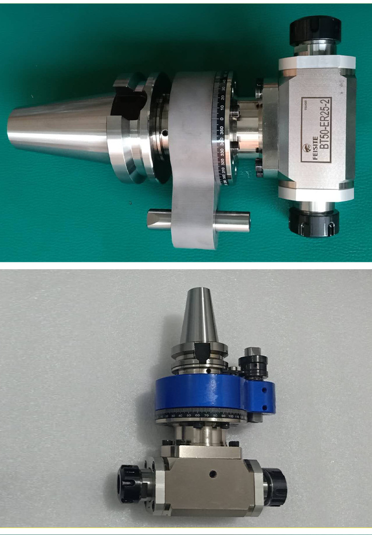 角度头90-er25-2侧铣头 双出型角度头 数控直角90度铣头