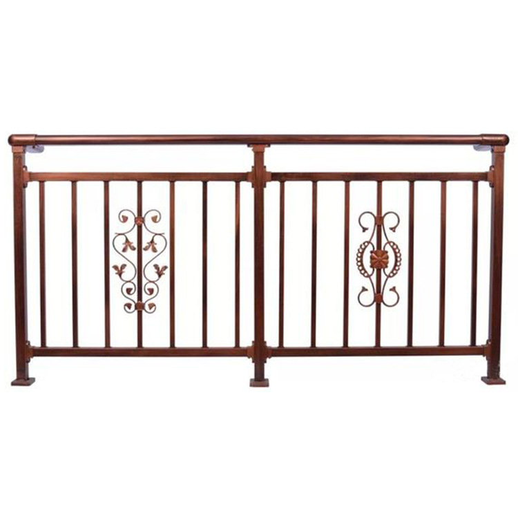 厂家定制锌钢铁艺护栏小区阳台锌钢栏杆别墅铁花栏杆楼梯扶手