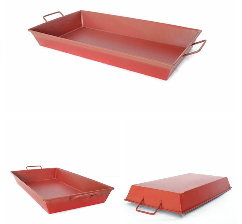 【定制】供应长方形斜身盆/镀锌铁方盆/带提手方盆/喷粉方盆