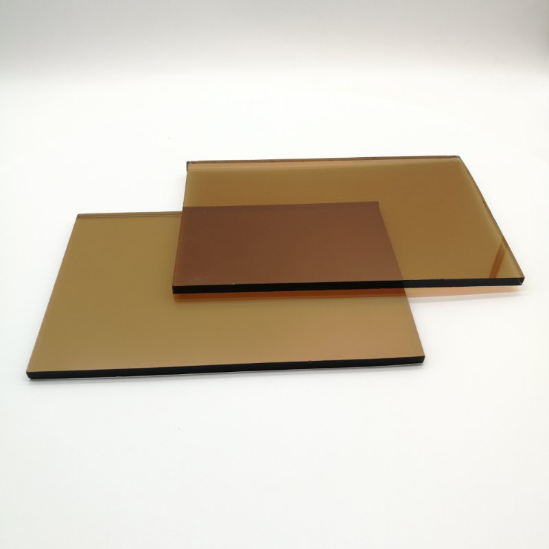 供应8mm金茶镀膜 装饰玻璃