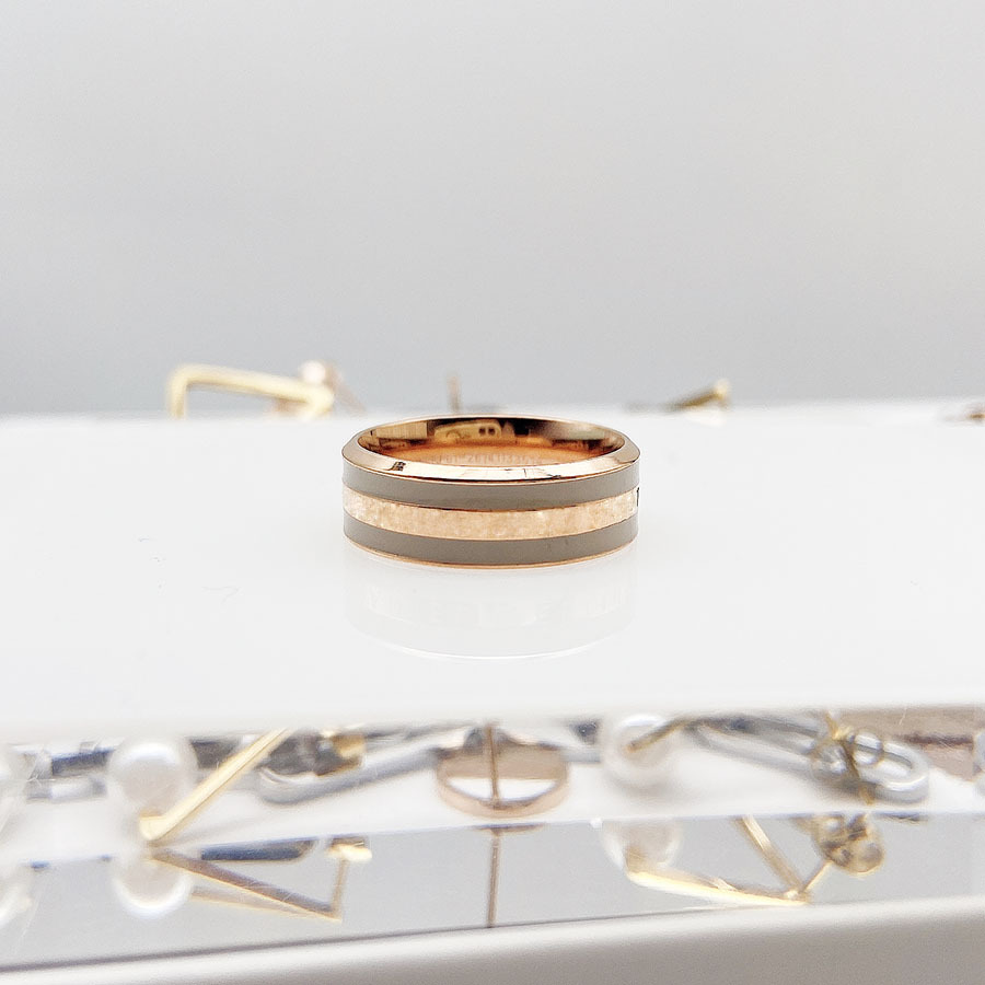 时尚dw戒指男女对戒钛钢情侣玫瑰金刻字食指尾戒闺蜜指环定制字印