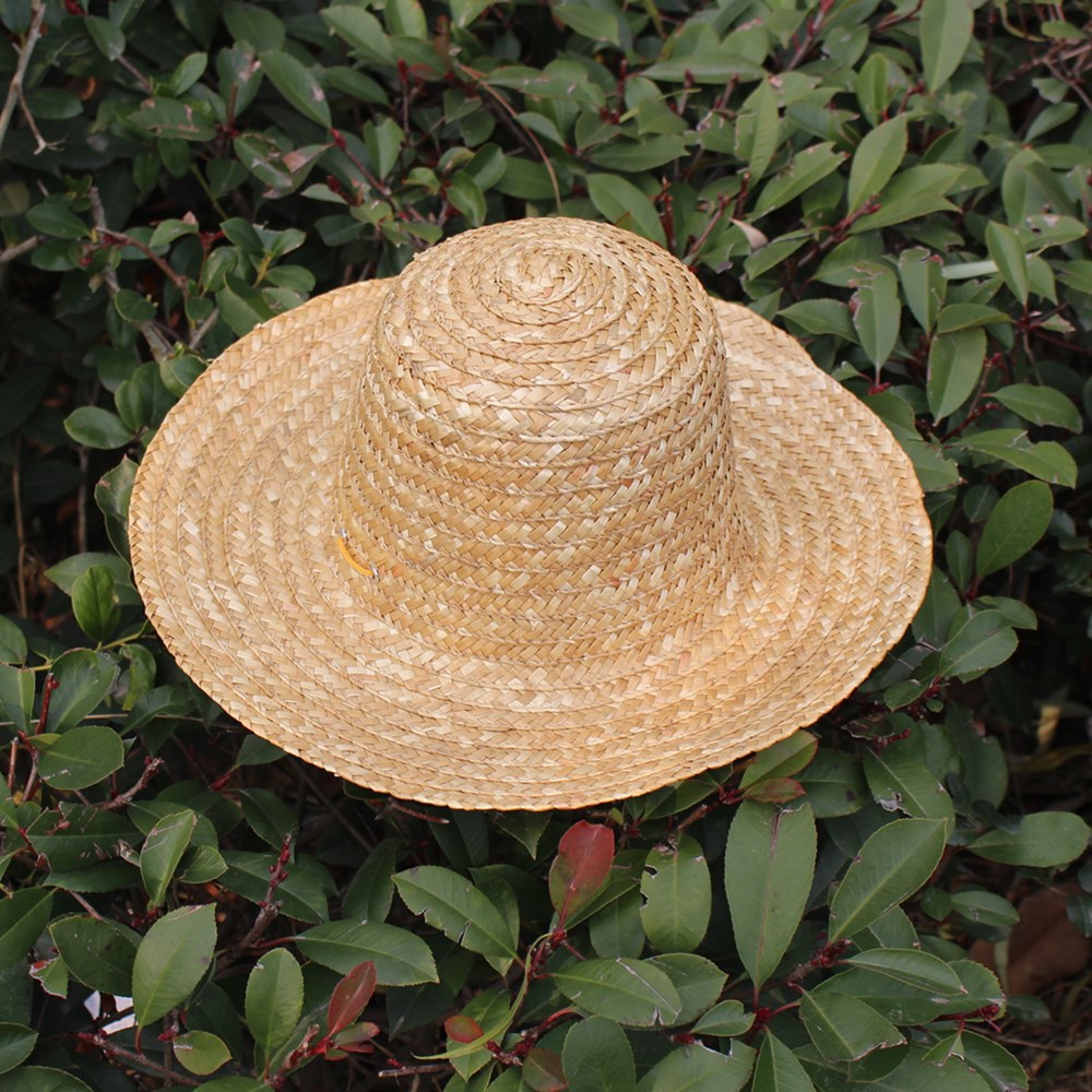 草编麦秸小款平顶帽 亲子款草帽礼帽防晒时尚潮帽