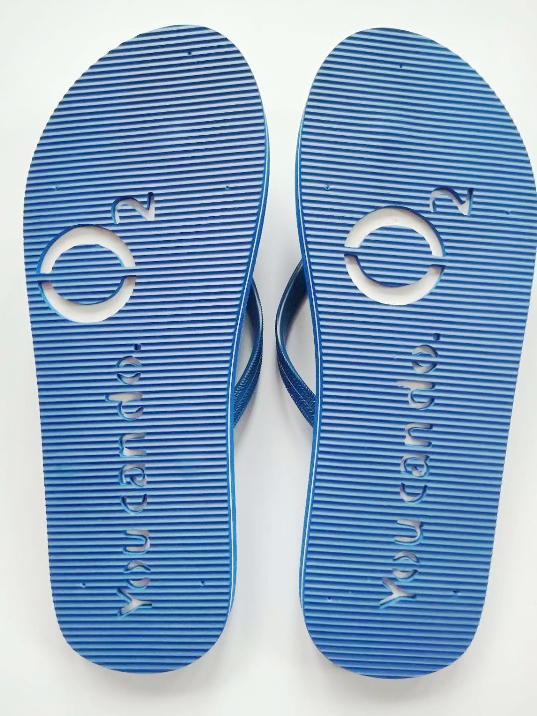 工厂订做eva镂空广告创意礼品人字拖沙滩印字拖鞋female slippers