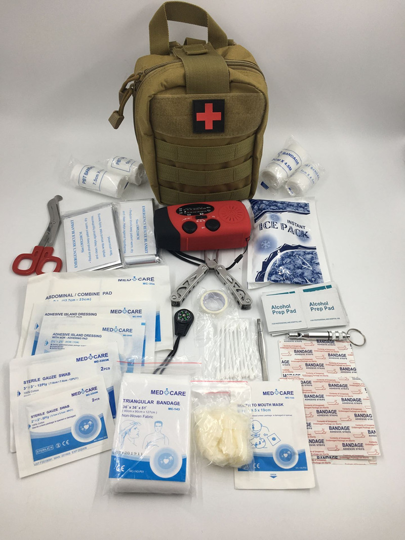 户外战术医疗包旅行急救包攀岩腰包多功能应急包登山战地医疗包