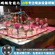 广东莞源头厂家 塑料玩具夹模小型全自动喷油机械 铜模边摸喷漆机