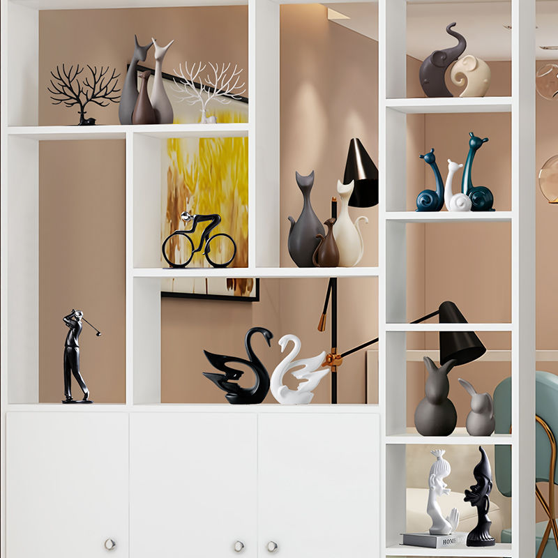 现柜摆饰品酒件北欧电视柜摆件家居装代简约创意客厅玄关结婚礼物