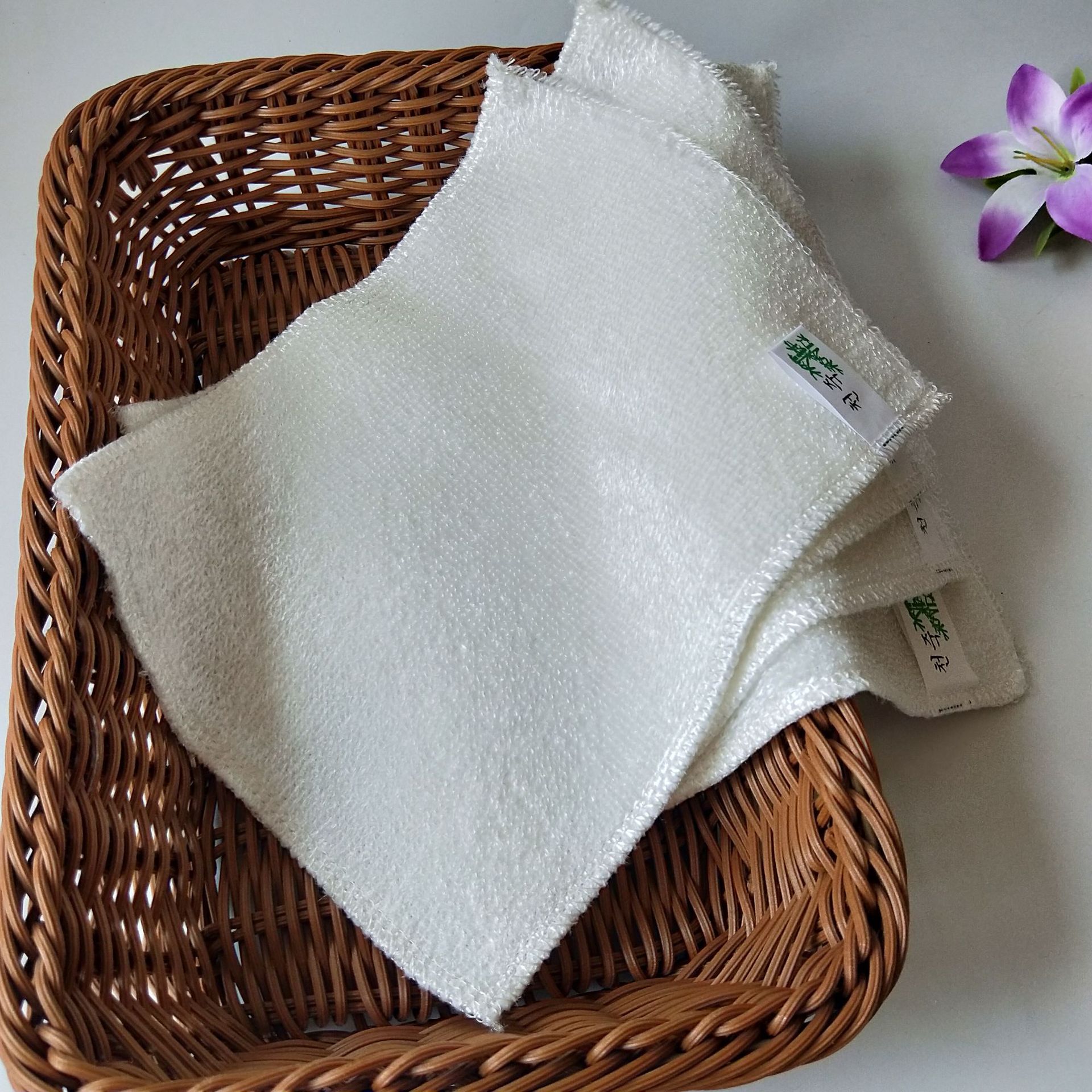 18*23白色百洁布 竹纤维百洁布 竹纤维抹布厨房用品货源-阿里巴巴