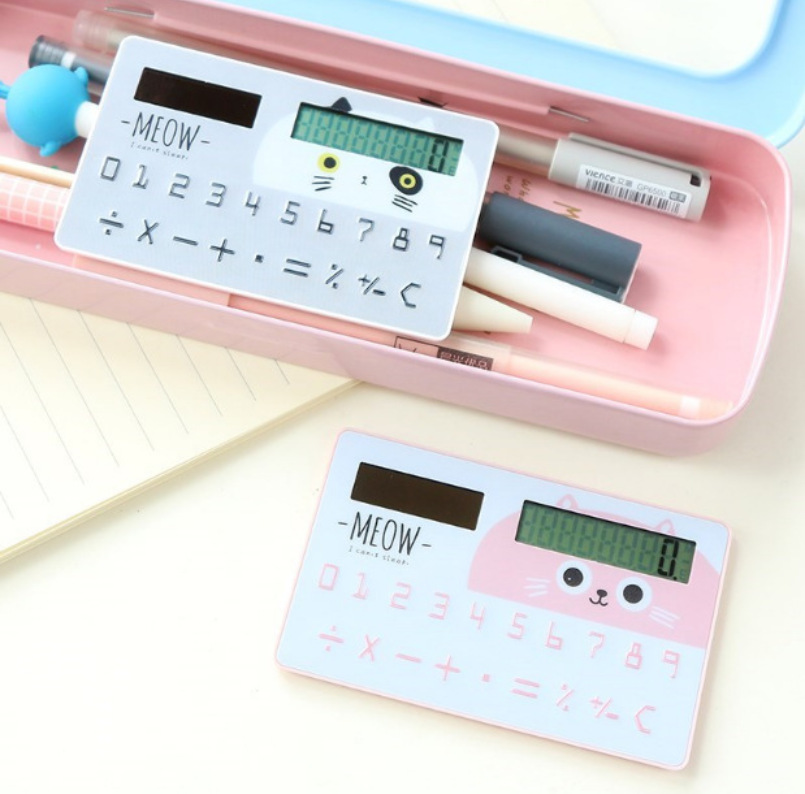 Solar Card Calculator Thin Calculator Mini Calculator Student Calculator Card Printing Logo