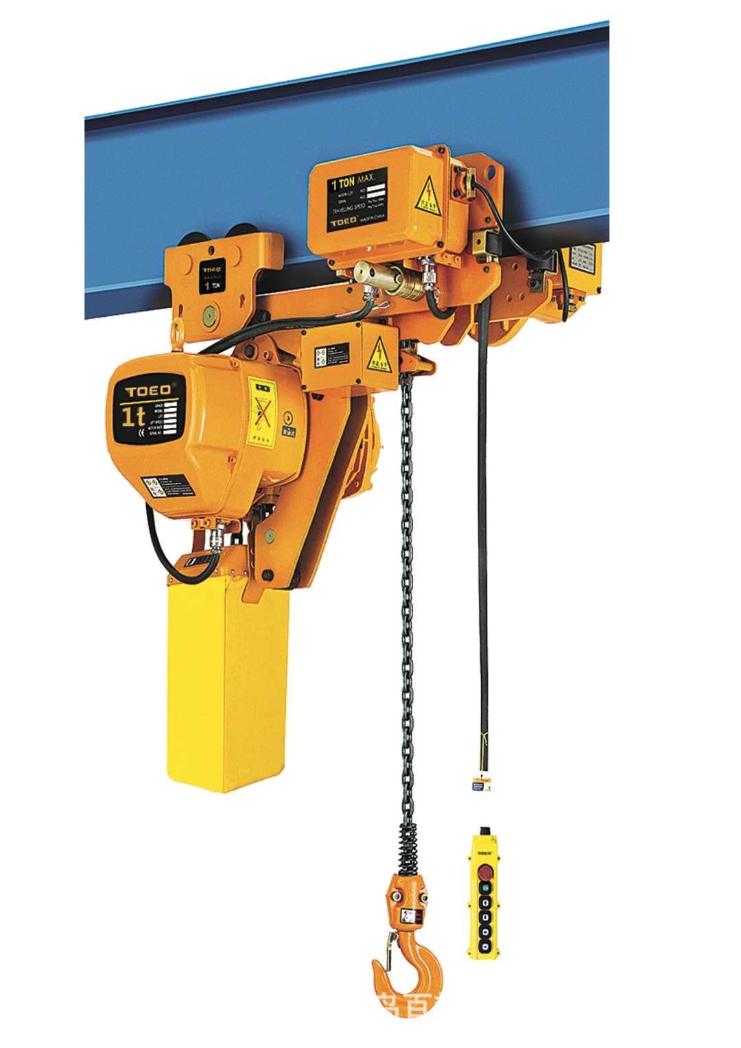 链条式起重葫芦 环链电动葫芦 运行式1吨3米带跑车链条